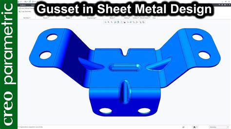 creo sheet metal gusset|creo sheet metal tutorial.